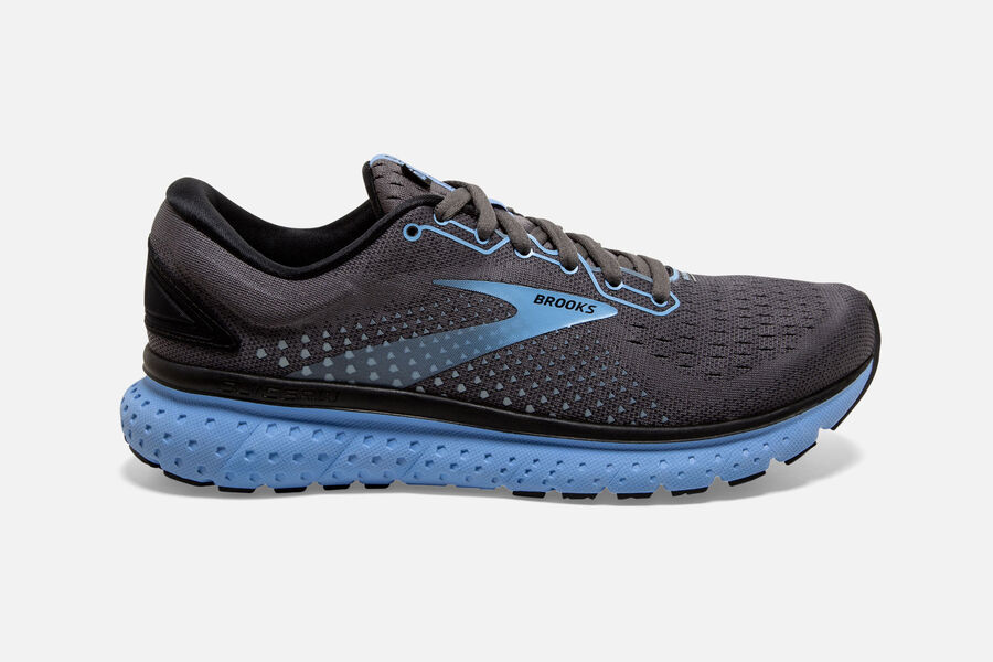 Brooks Glycerin 18 Road Running Shoes Womens - Black/Blue - YXTFC-9175